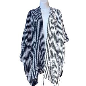 NWOT Lands End blue and white striped swim covers - AS IS, One Size